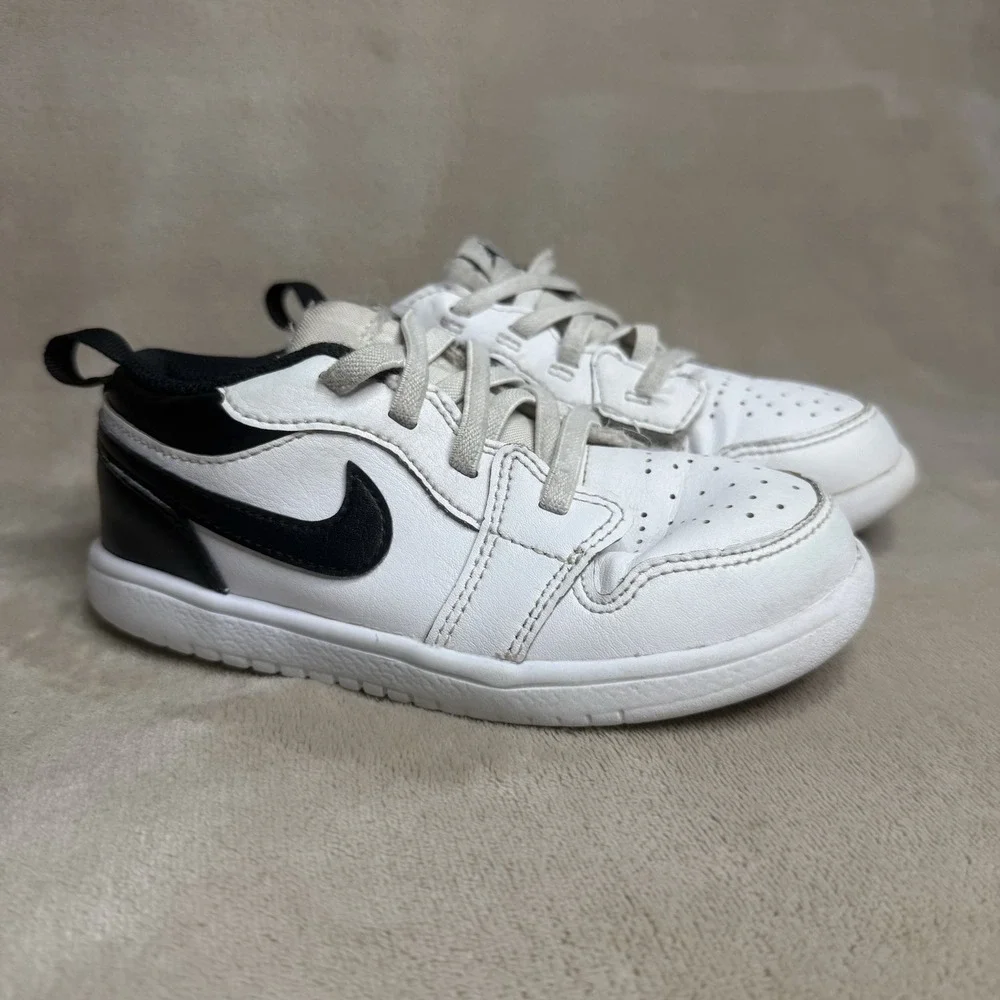 NIKE AIR JORDAN 1 LOW ALT (TD)‎ WHITE/BLACK (DR9747 132) size 9.5 toddler shoes
